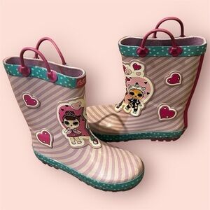 L.O.L. Surprise! Girls Rainboots, Fancy and Fresh, 100% Rubber, Waterproof